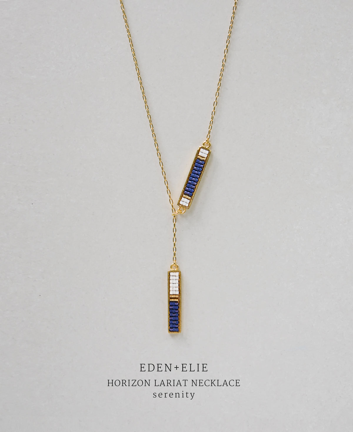 blue lariat necklace