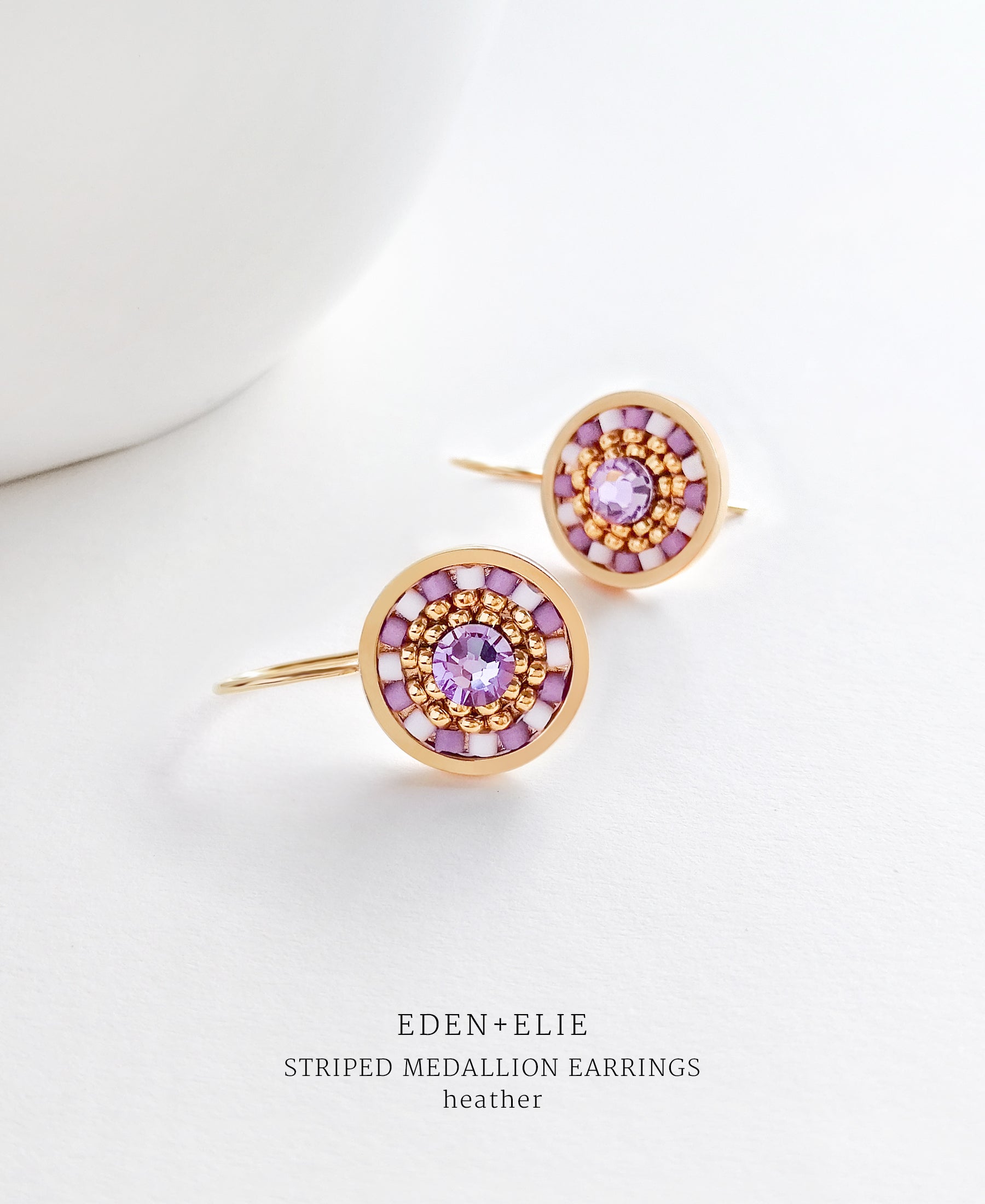 Medallion Drop Earrings Eden Elie