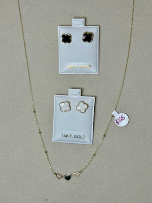 Aretes y Cadena Andrea Martínez - Lovi Creation