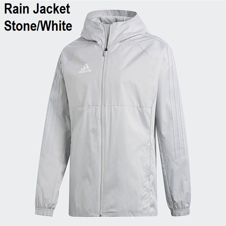 adidas white rain jacket