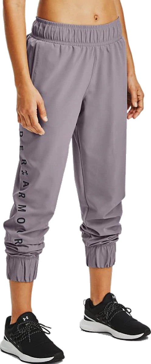 women's ua woven branded pants