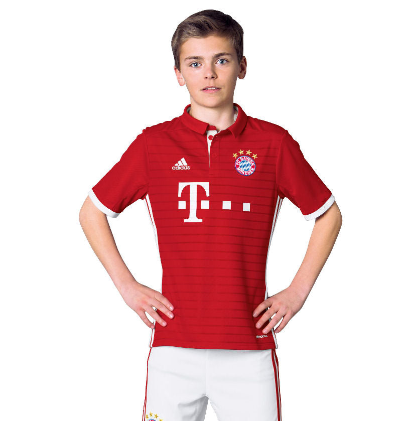 Groenteboer Oswald eend Kids Football FC Bayern München Home Jersey AI0055 – Mann Sports Outlet