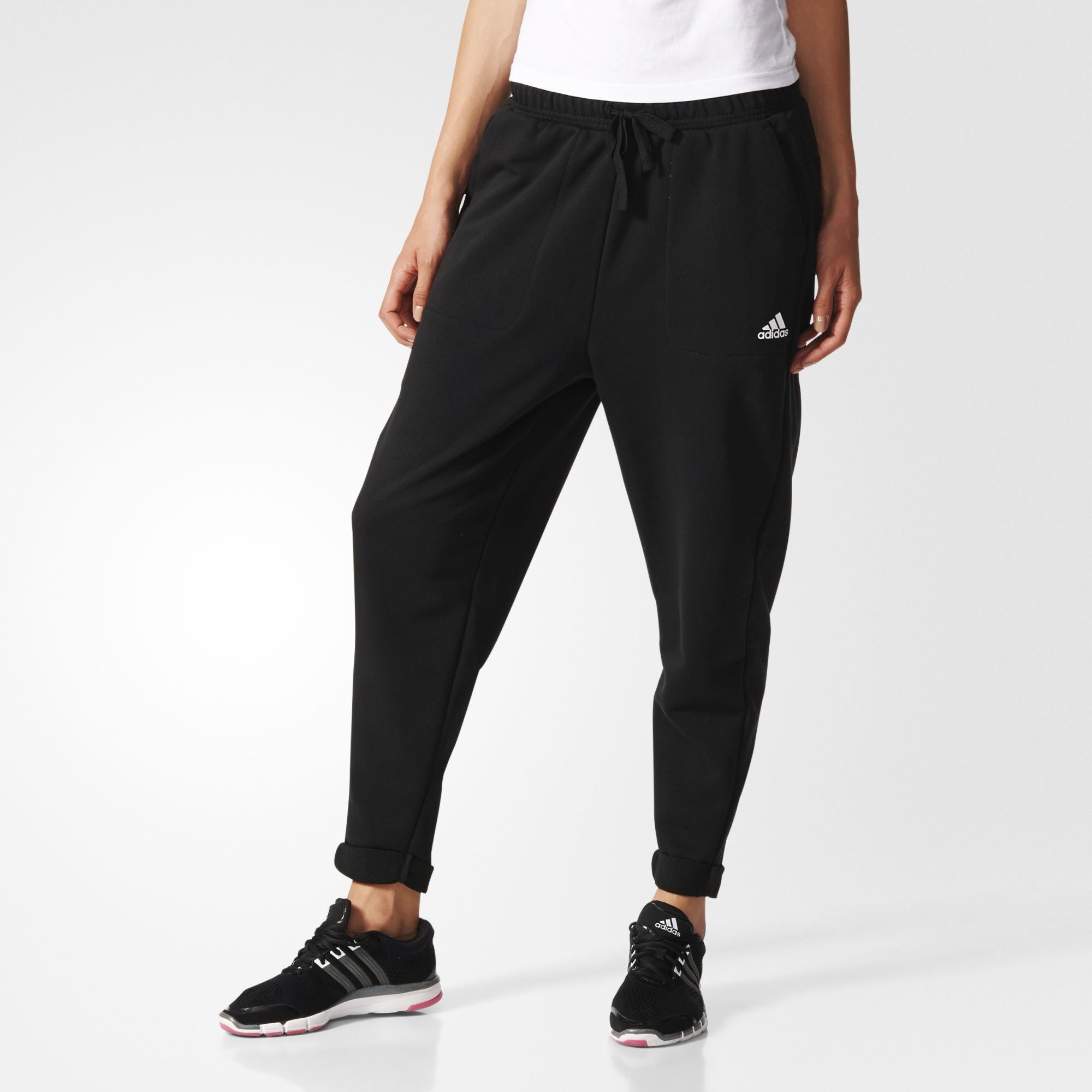 Adidas Women's Essentials Boyfriend Pants Black-S97161 – Mann Sports Outlet