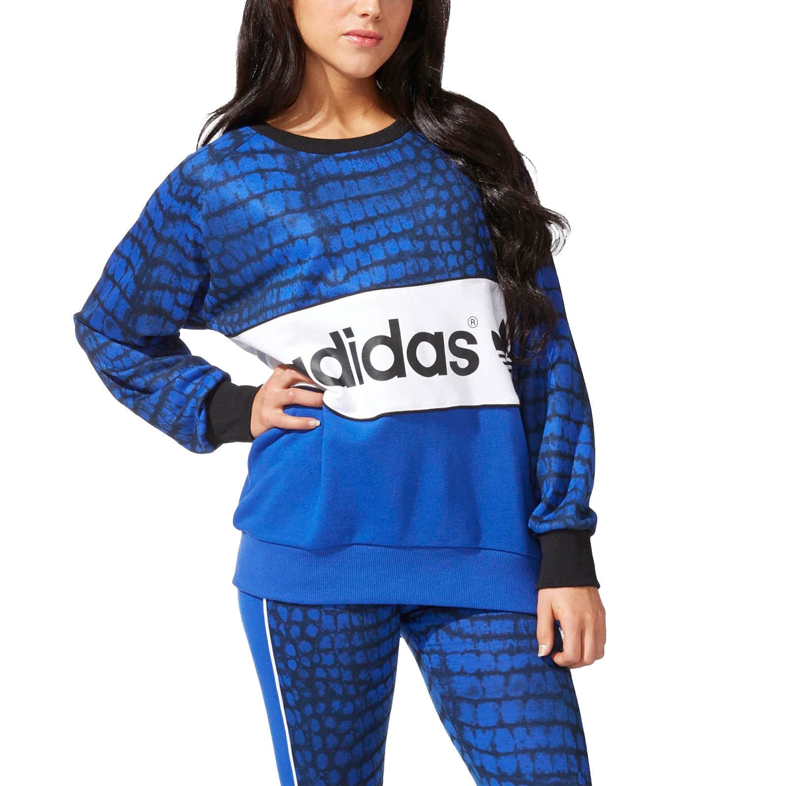 adidas Originals Womens New York City Logo Jumper T Mann Sports Outlet