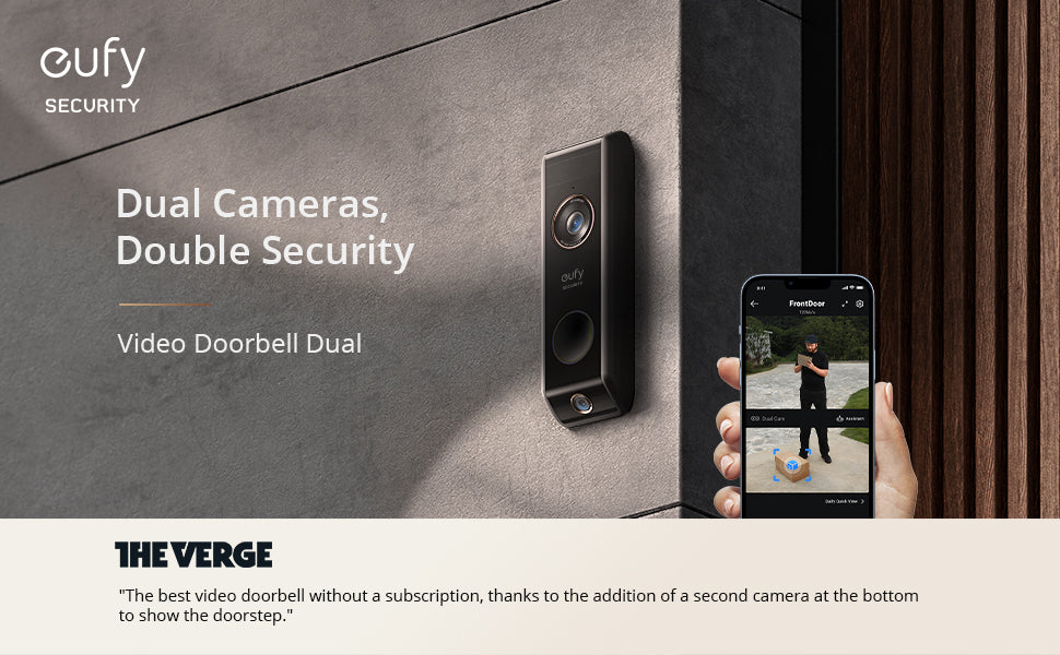 Eufy Security S330 Video Loceng Pintu Dual Cam [Unit Tambahan] T8213