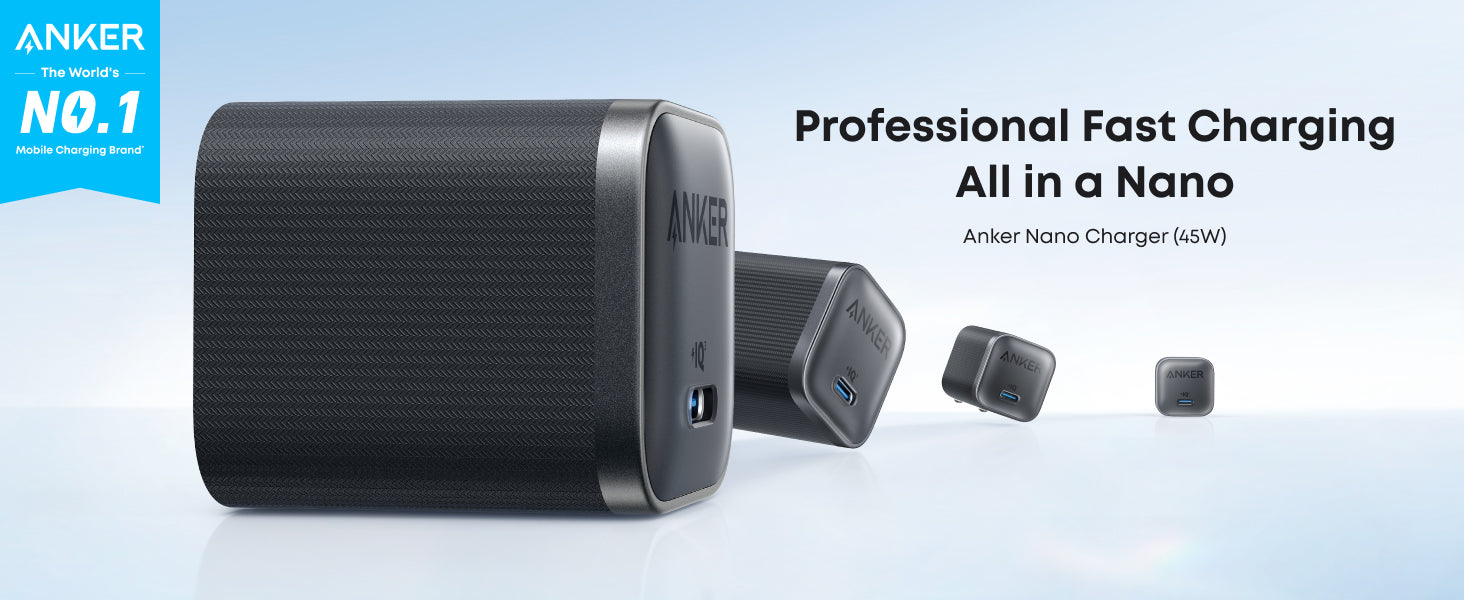 Anker Nano USB C Charger 45W Foldable PPS Fast Charger B2692