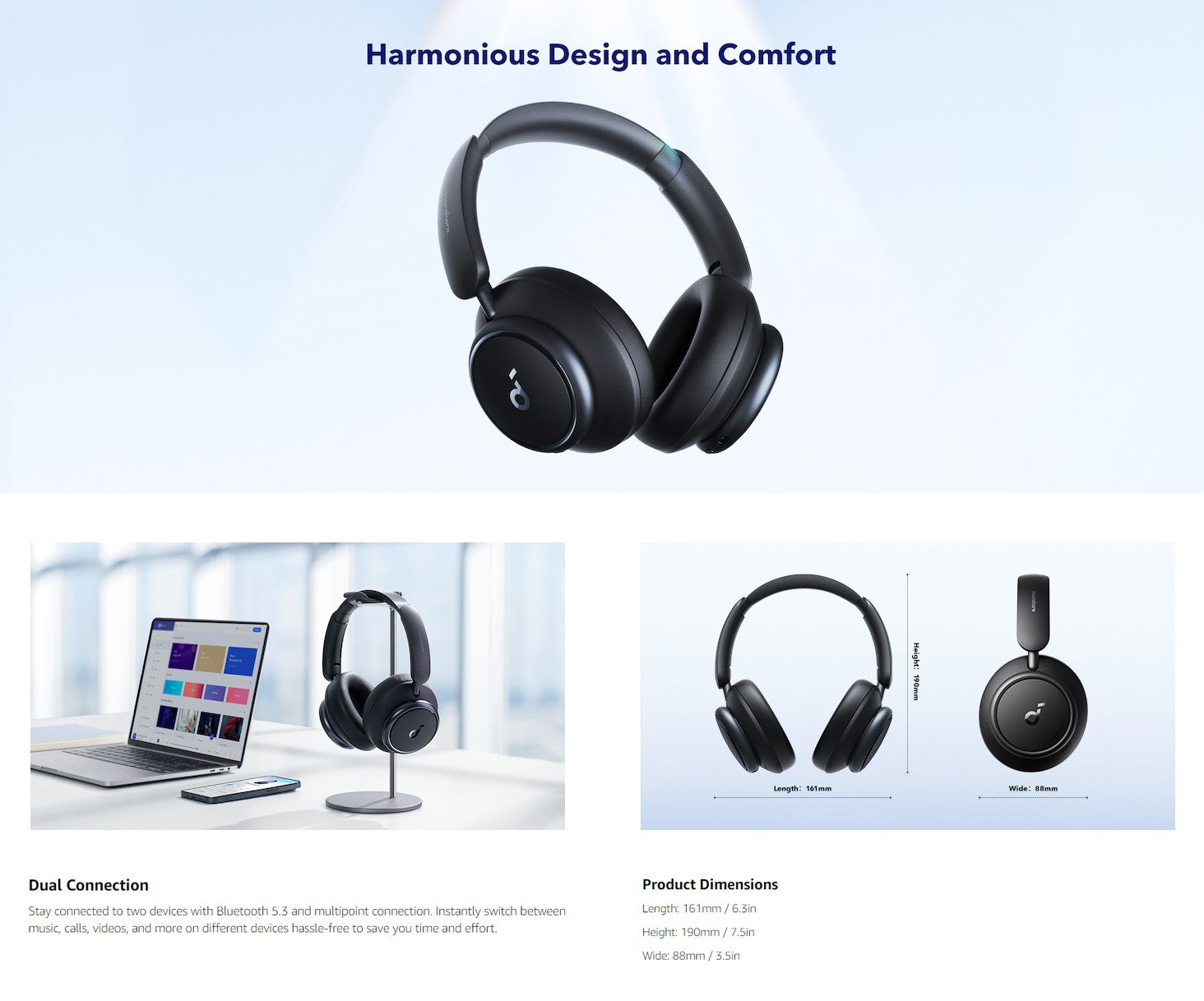 Soundcore Space Q45 Bluetooth Headphones Wireless headphones A3040 catalog2