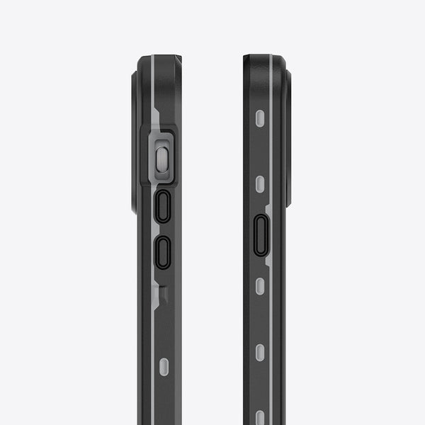 Side key design of waterproof phone case