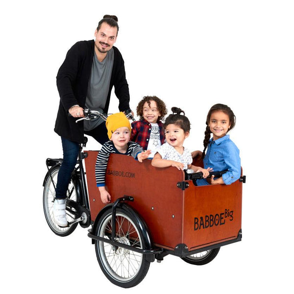 3 Rad Transportrad mit Kindern in der Kiste