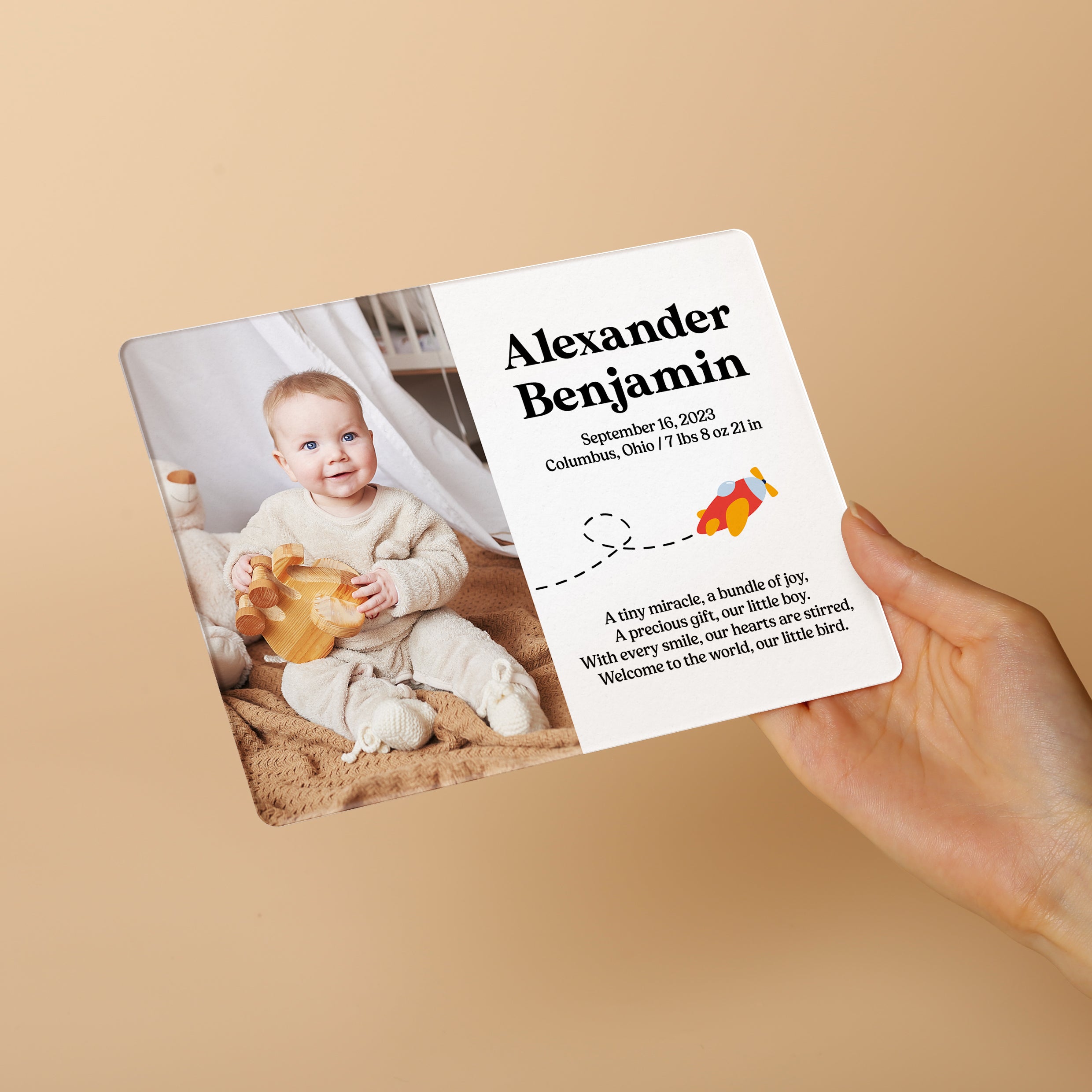 Custom Newborn Announcement, Custom Newborn Baby Name Sign