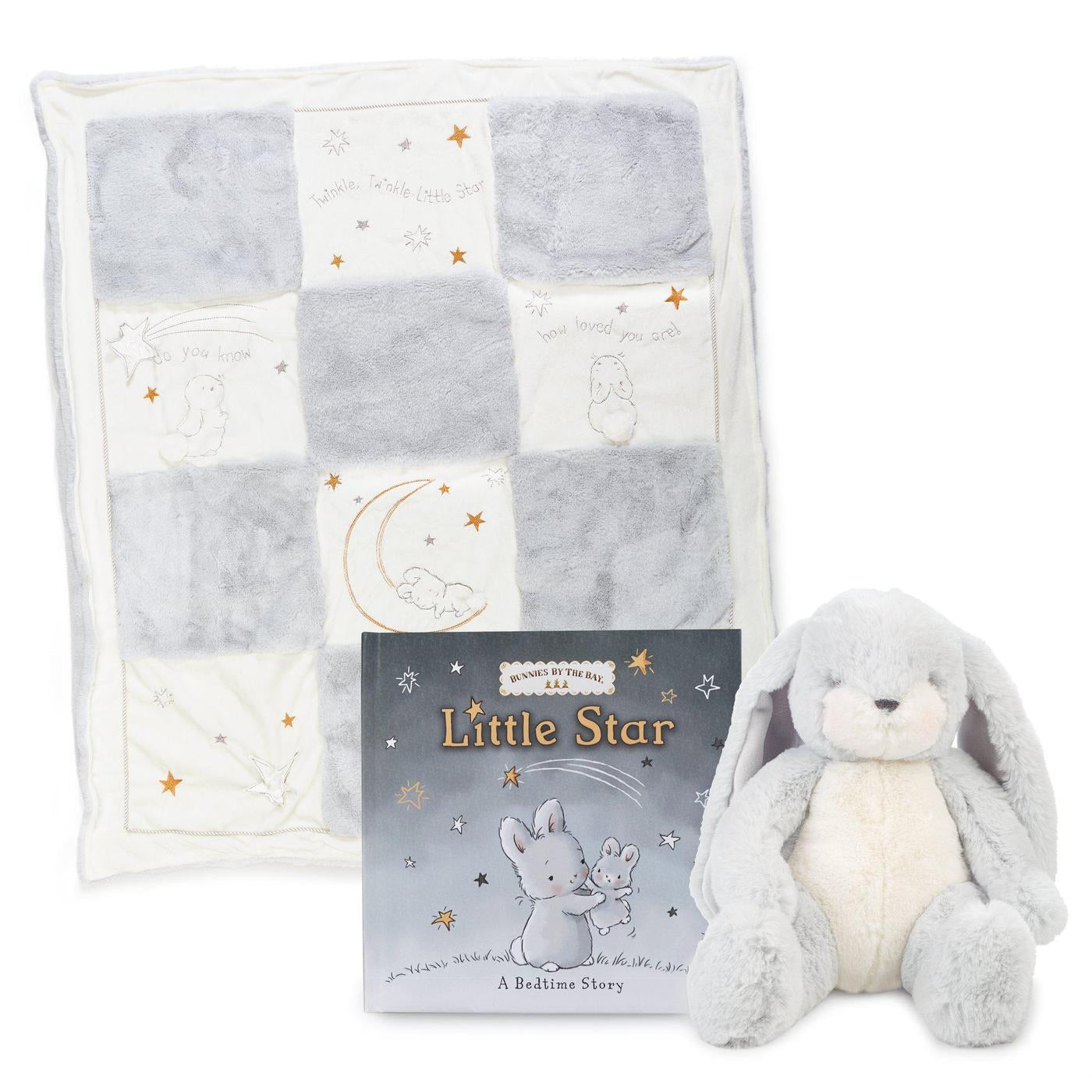 Friendly Chime Gray Bunny, Baby Rattle