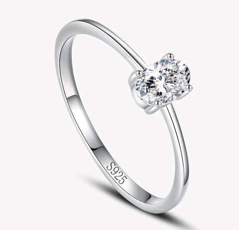 Oval Zirconia Ring-AstersJewelry