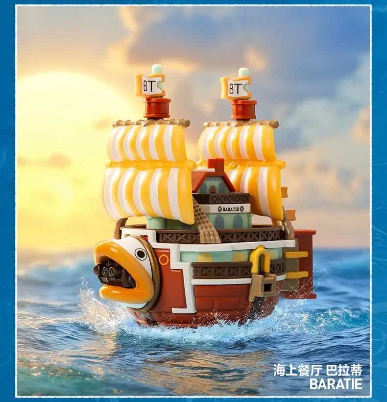 DMHTOY Popmart One Piece Vynyl Figures Blind Box The Grand Line Series Vehicles