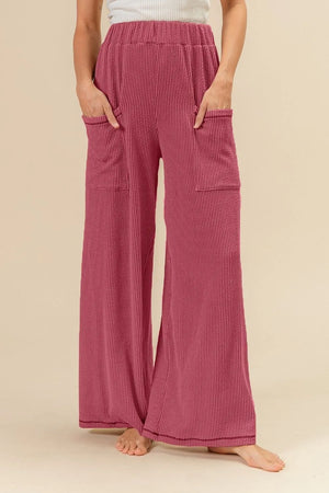 BiBi Corded Ribbed Pants - Gloss Closet