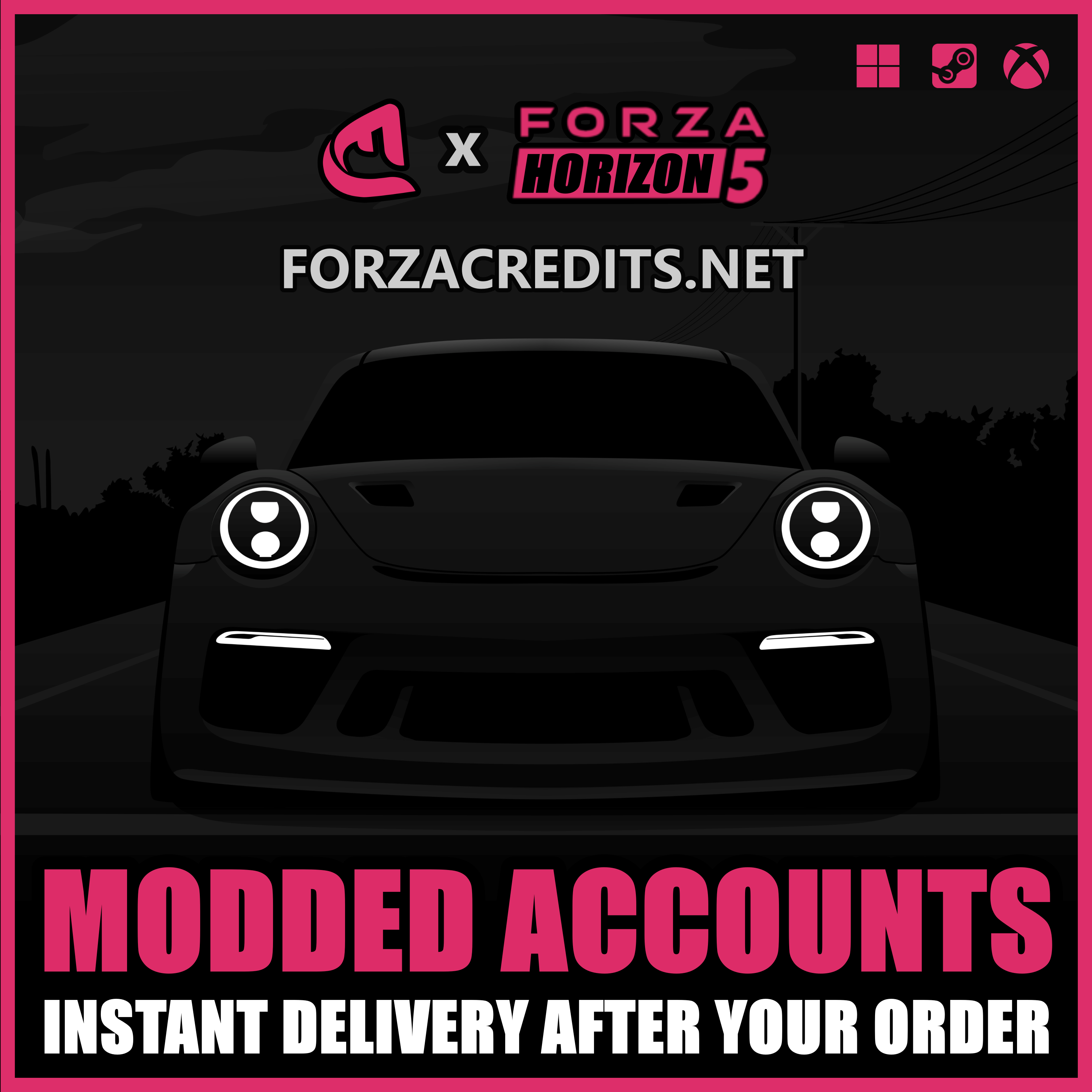 Forza Horizon 5 Modded Premium Account (FH5) - ForzaCredits product image