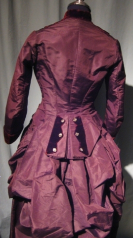 Back view of 1880s private collection jacket