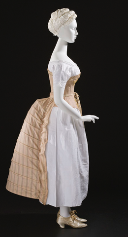 Bustle and undergarments from c1885