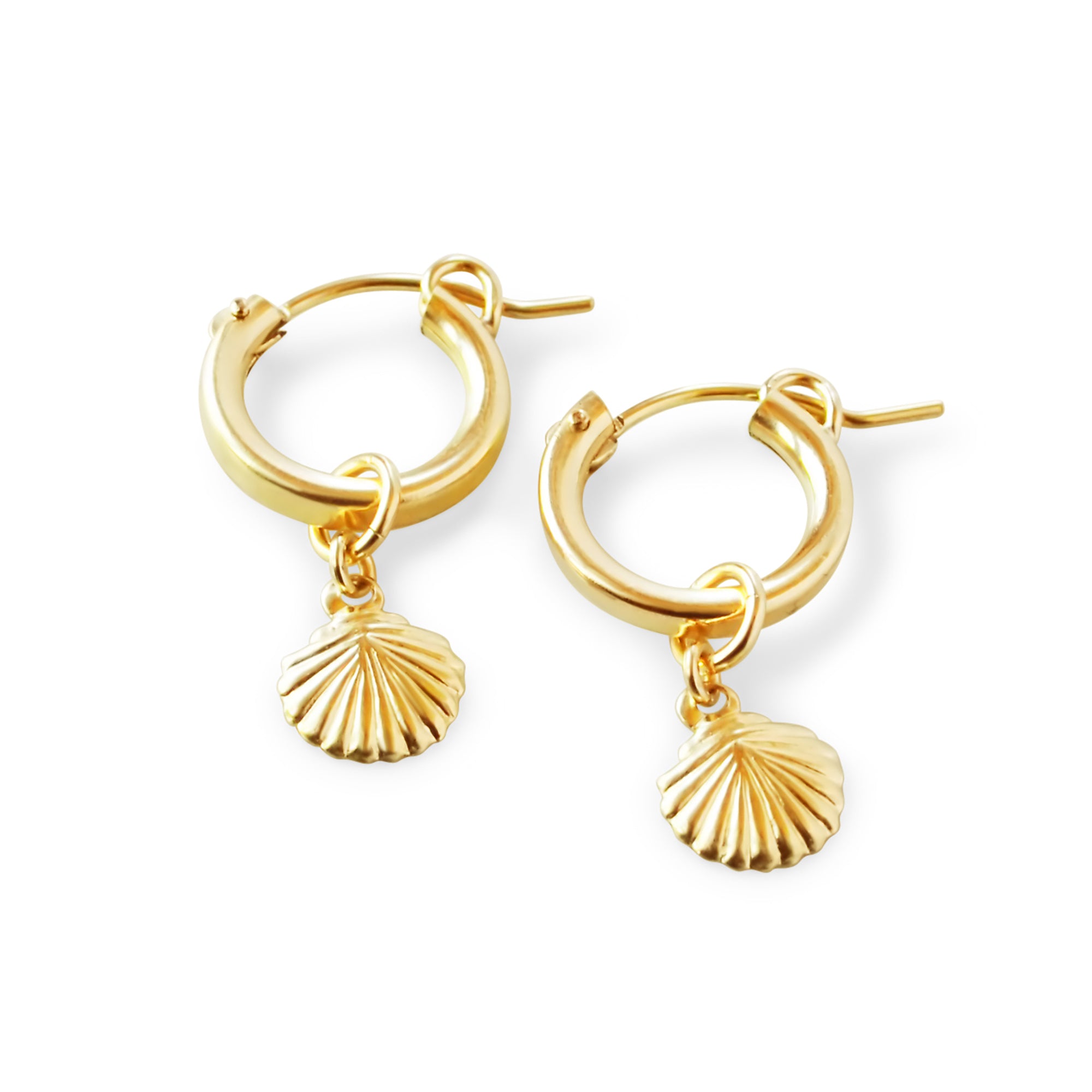 Wave Hoops Earrings - Luxury S00 Gold