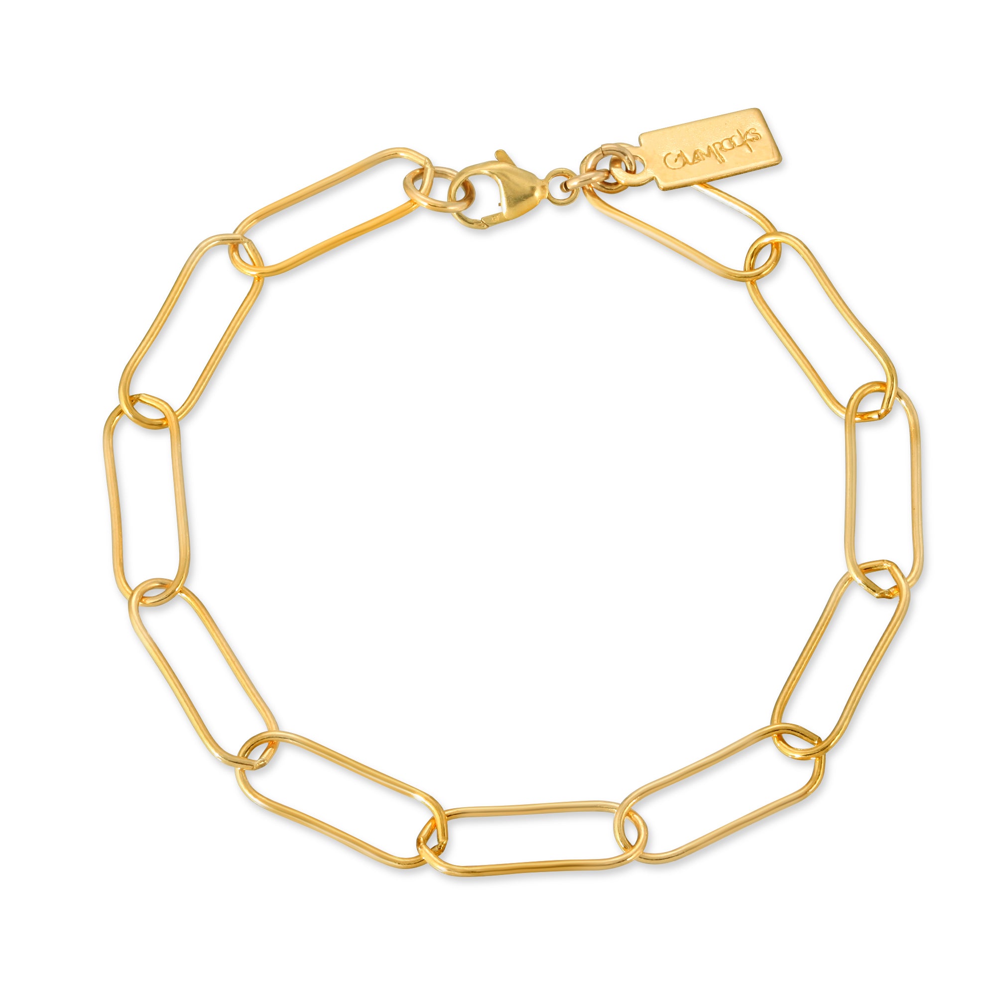 Gold Link Chain Bracelet - Glamrocks