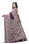 Fashionable Fusion Kantha Stitch Saree