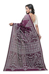 Gujarati Stitch Silk Blend Saree - Elegant Ethnic Attire