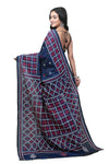 Gujarati Stitch Silk Blend Saree - Elegant and Vibrant