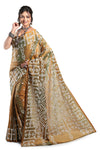 Trendy Hand Thread Gujrati Work Saree