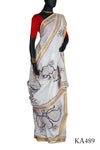 Stylish Cotton Kantha Stitch Saree
