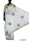 Designer Cotton Kantha Stitch Sari