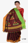 Festiv Handloom Linen Sari