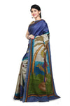 Pure Hand painted with Kanthastitch Saree