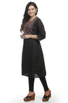 Ladies Cotton Kurti with Hand Stitch Work