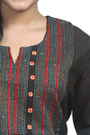 Ladies Cotton Kurti with Hand Stitch Work