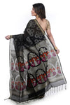 Empowering Fashion: Women in Black Organic Saree