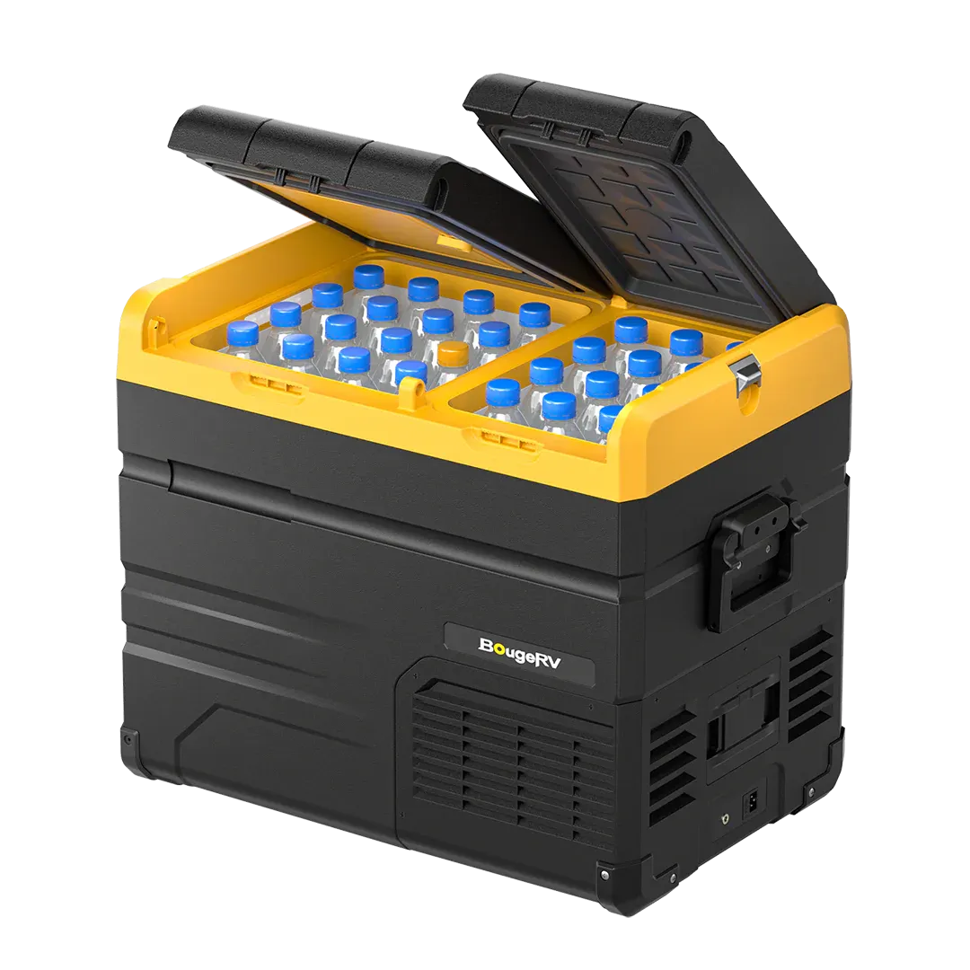 BougeRV ED45 48 Quart 12 Volt Dual Zone Car Fridge Freezer