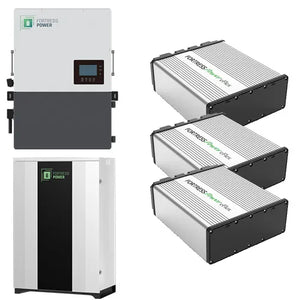 Fortress Power Envy 8 kW, 3 - eFlex 5.4kWh and DuraRack - Renewable Home
