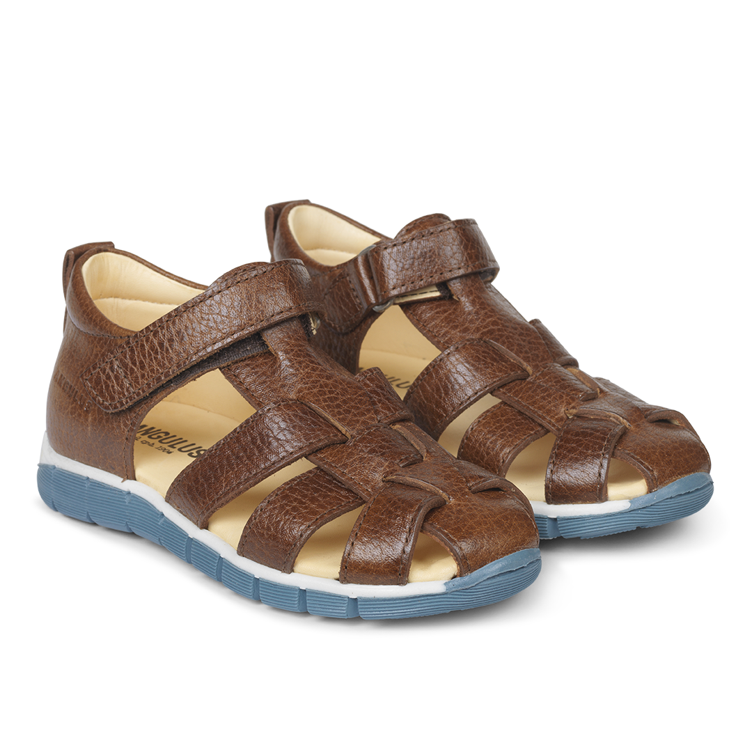 - Sandal med velcro, 0577 Cognac MiniJacobi