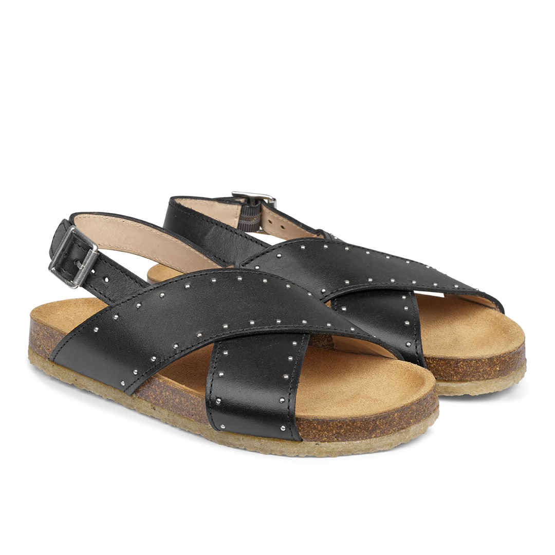 Angulus - Sandal med nitter, 4430 Black – MiniJacobi