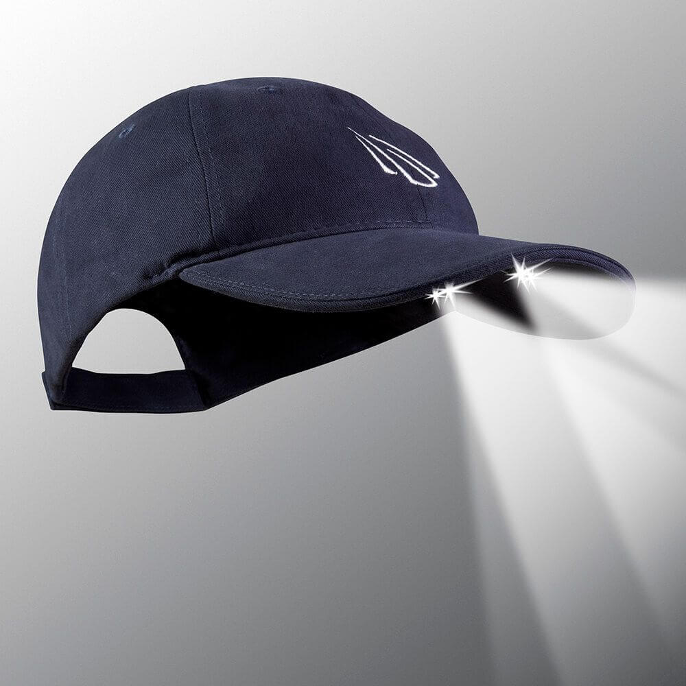 POWERCAP 15/00 Solar Cotton LED Lighted Hats - Panther Vision