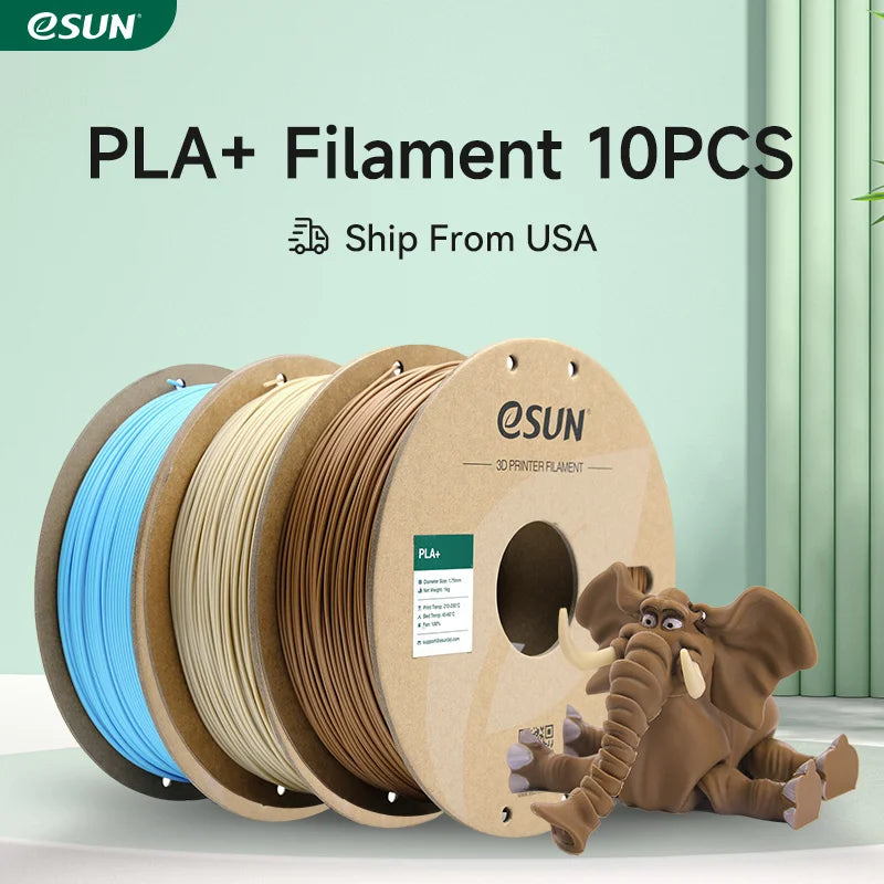 eSUN PLA+ 3D Printer Filament 10Pcs 1.75MM