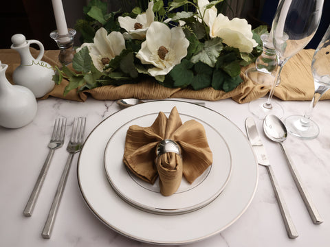 Transitional Table Setting with Jason silverware set