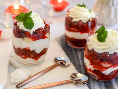 Individual Cherry Trifles With Sundance Heart Spoons