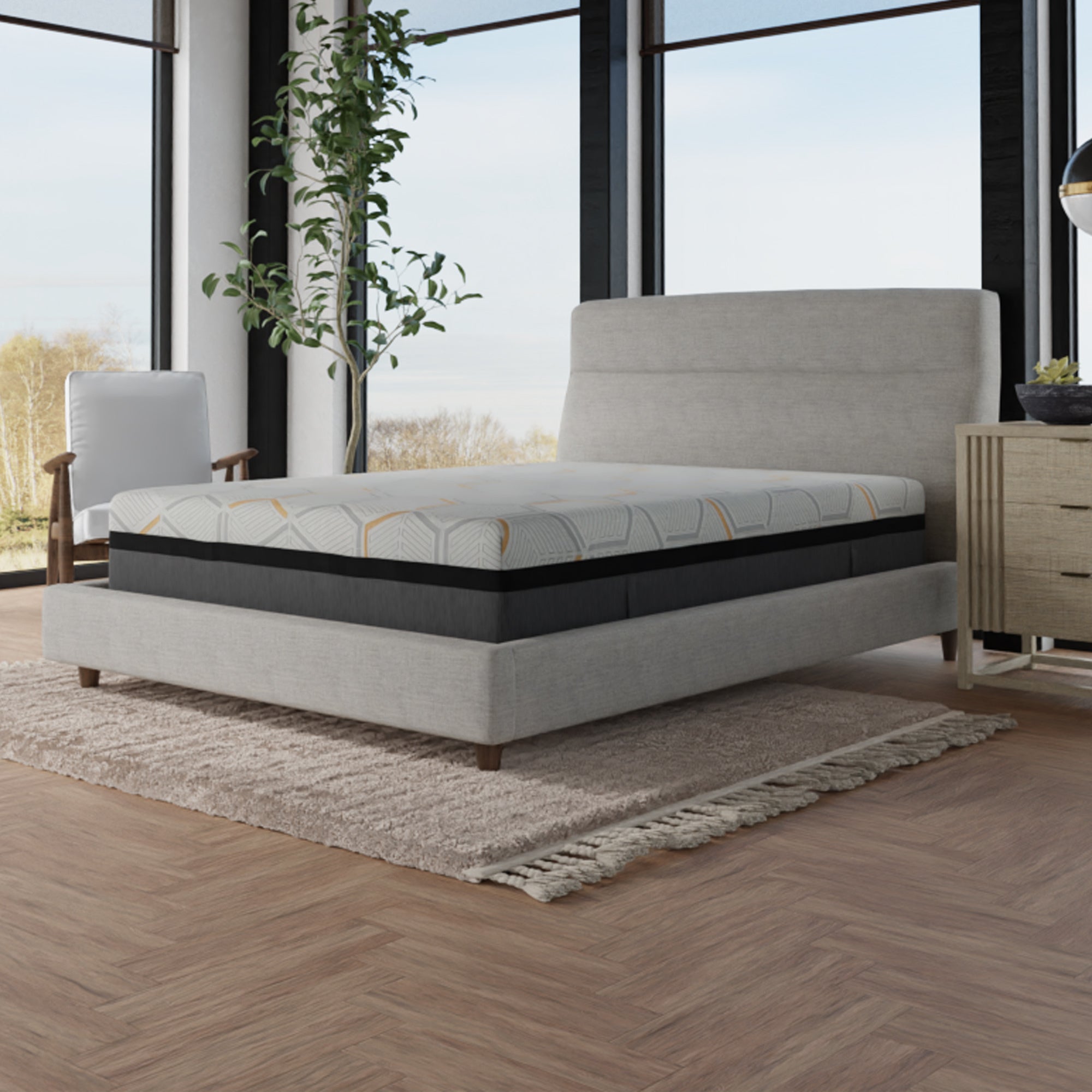 Copper-Gel Infused Hybrid 14" Mattress - Queen