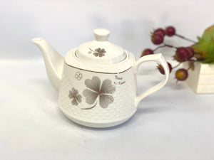 Porcelain Teapot Gold Design - Lilly’s Home & Decor