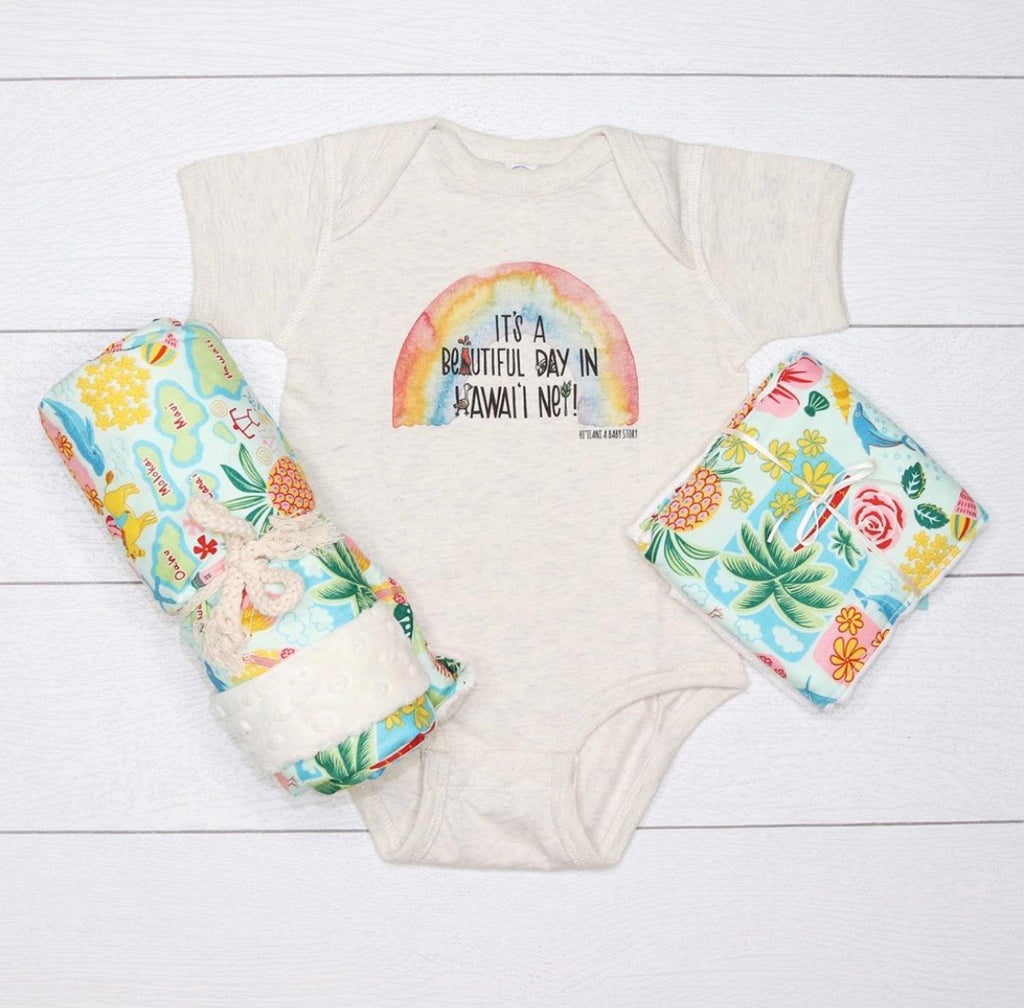 Aloha Onesie - Coco Moon Hawaii - Sizes 0 - 12 Months