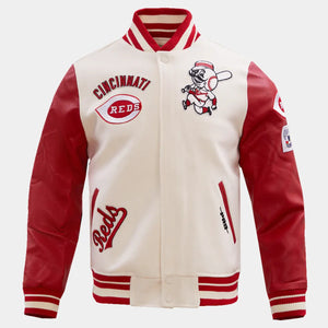 Cincinnati Reds Retro Classic Wool Varsity Jacket - Coweep - Cincinnati Reds Jacket