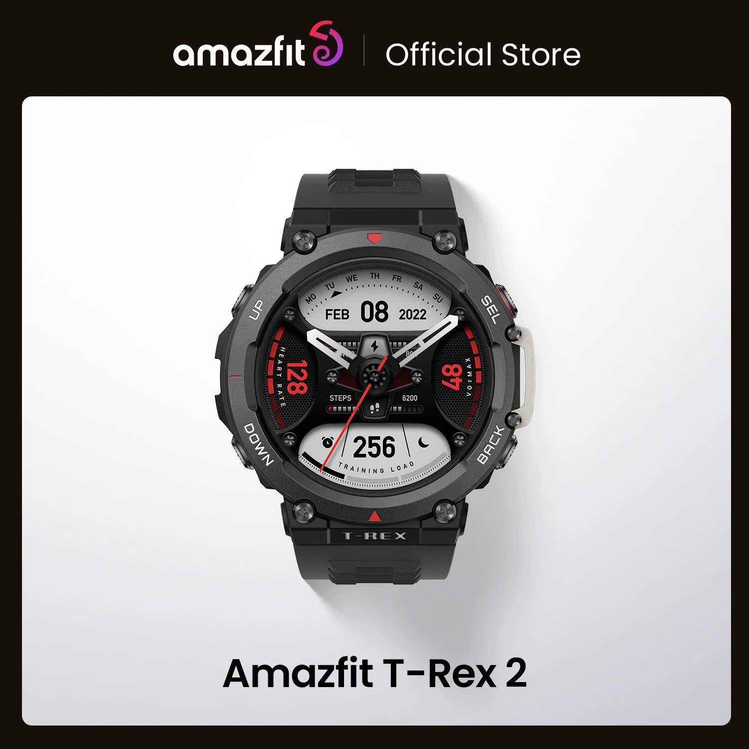 New Amazfit T Rex 2 Smartwatch T-Rex 2 Dual Band Route Import 150+Built-in Sports Modes Smart Watch