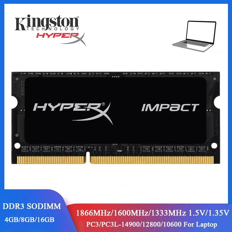 Memoria Ram DDR3L DDR3 4GB 8GB 16GB 1600 1333 1866MHz Sodimm Memory PC3-12800 14900 10600 Laptop 1.35V 1.5V 204Pins Notebook RAM