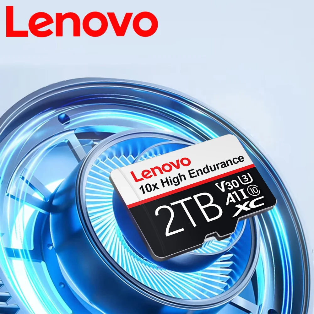 Lenovo 2TB U3 Memory Card 1TB 512GB Micro TF SD Card 128GB 256GB V30 4K Full HD TF Memory Flash Card For Phone/Computer/Switch