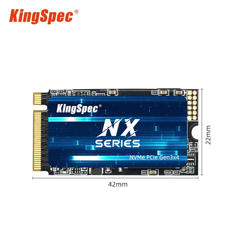 KingSpec 256gb 512gb 1TB M2 SSD Gen3x4 NVMe M.2 SSD NMVe 3500MB/s M2 2242 Internal Solid State Drive for Desktop and Laptop
